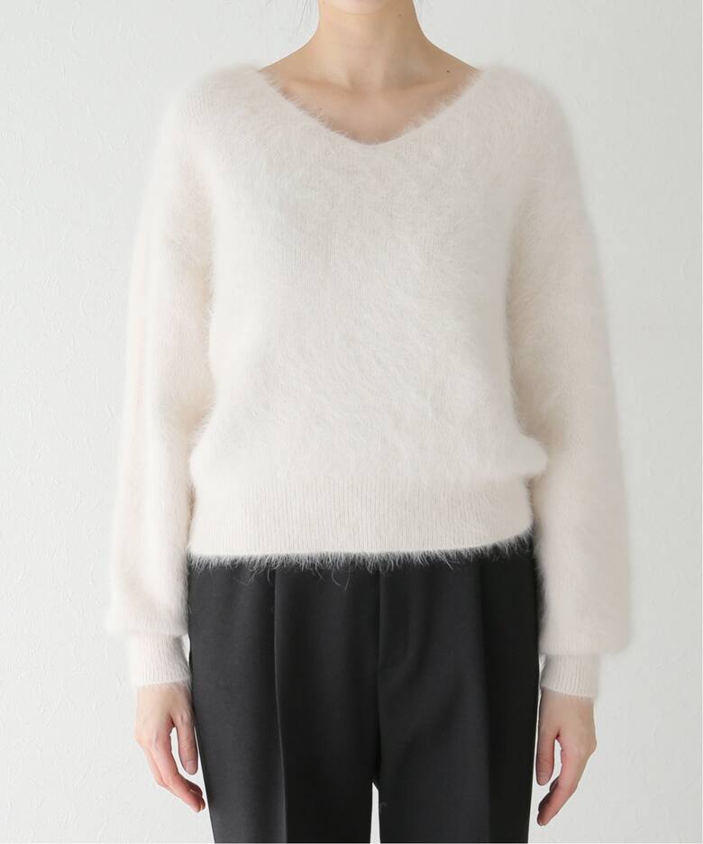 アンゴラ混Vプルオーバー（ニット／セーター）｜La Totalite（ラ  