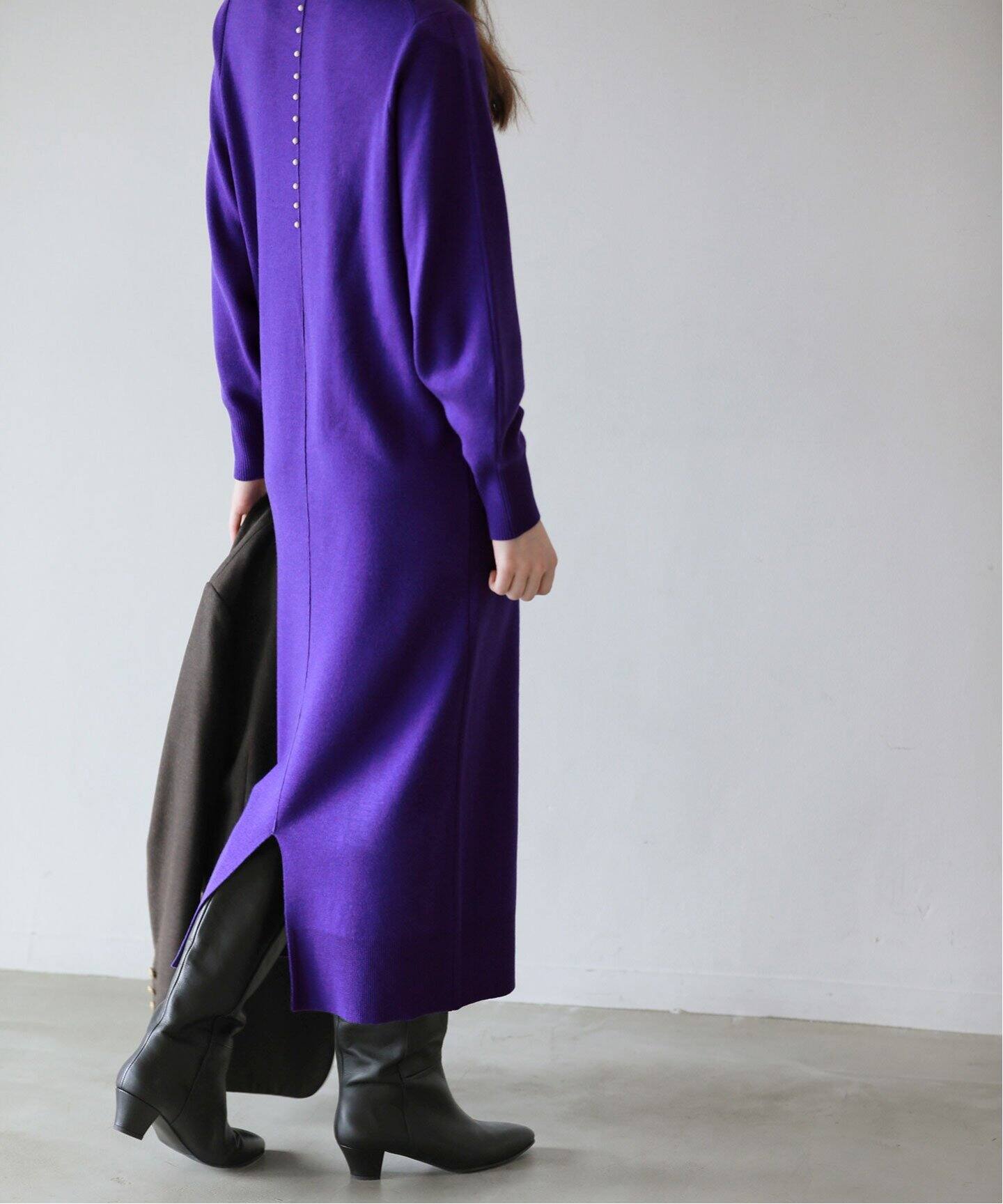 16Gスムースバックパールワンピース（ニットワンピース）｜La Totalite  