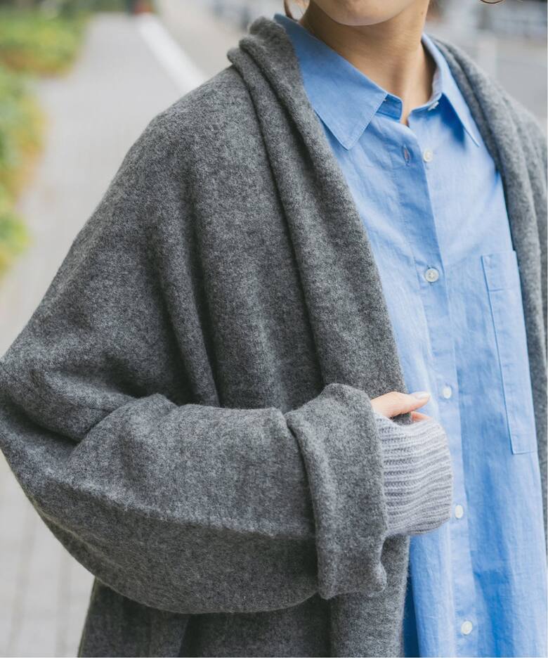 イタリアヤーンニュアンスローブカーディガン（カーディガン）｜Spick  