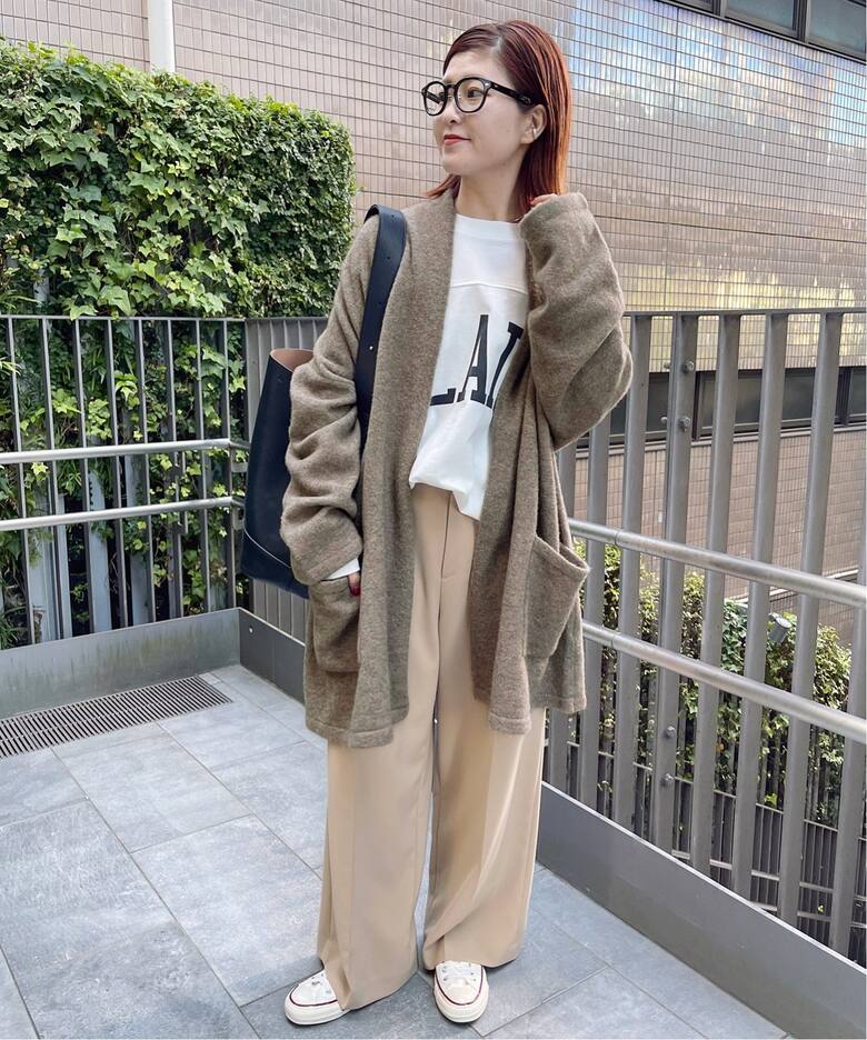 イタリアヤーンニュアンスローブカーディガン（カーディガン）｜Spick  