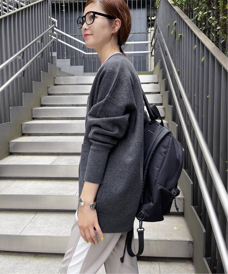 ≪追加3≫ダブルジャガード ビッグカーディガン（カーディガン  