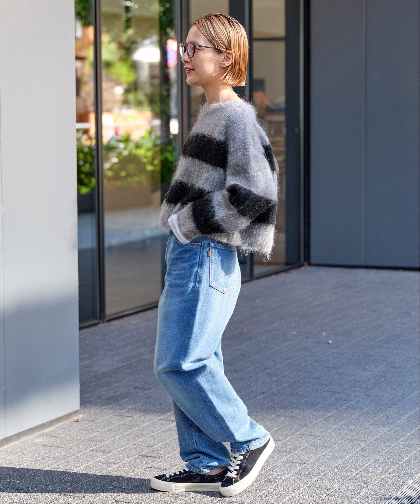 ヘアリーボーダーニット（ニット／セーター）｜Spick and Span  