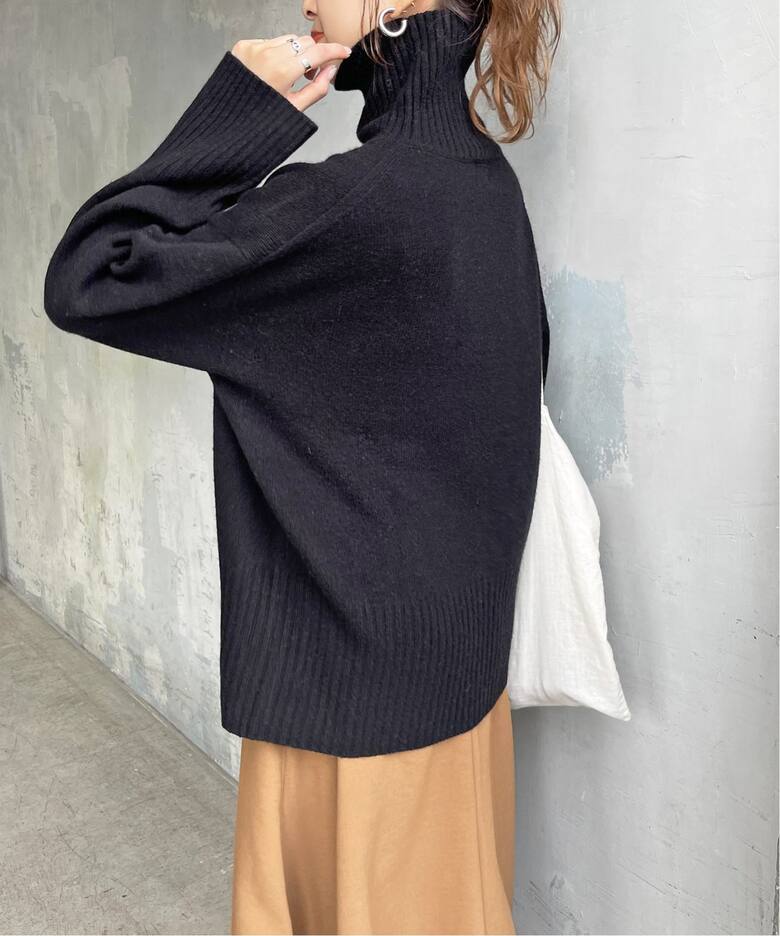 ウールカシミヤ タートルネックプルオーバー（ニット／セーター  