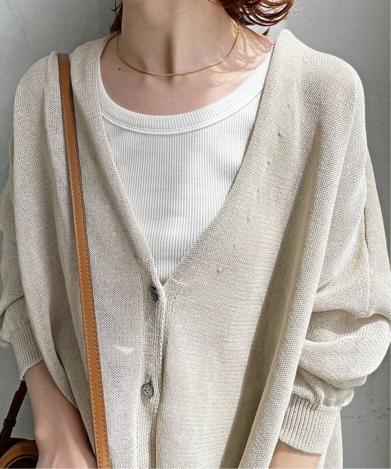 ≪追加≫ペーパーヤーンカーディガン（カーディガン）｜Spick and Span 