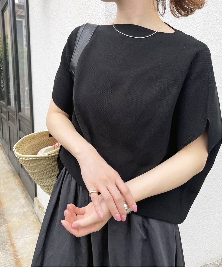 ≪WEB限定追加≫ボートネックニュアンスプルオーバー（ニット 