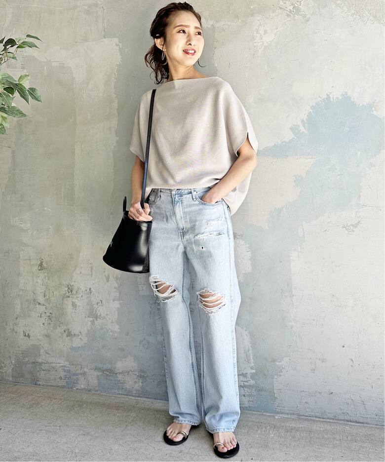 ≪WEB限定追加≫ボートネックニュアンスプルオーバー（ニット 