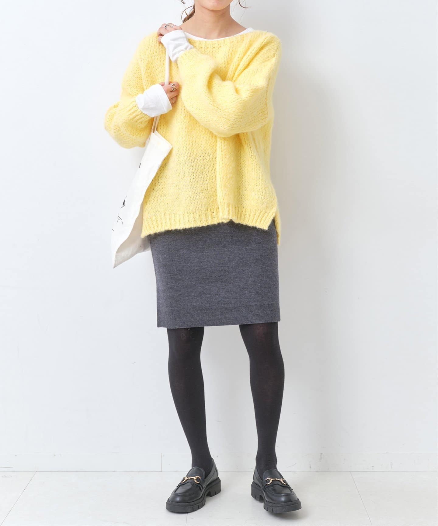 ≪追加≫【TRICOTS JEAN MARC】別注ボートネックスリットプルオーバー