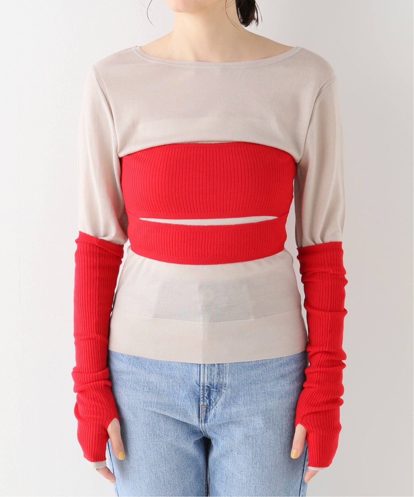 CURRENTAGE/カレンテージ】レイヤードセットニット（ニット／セーター  