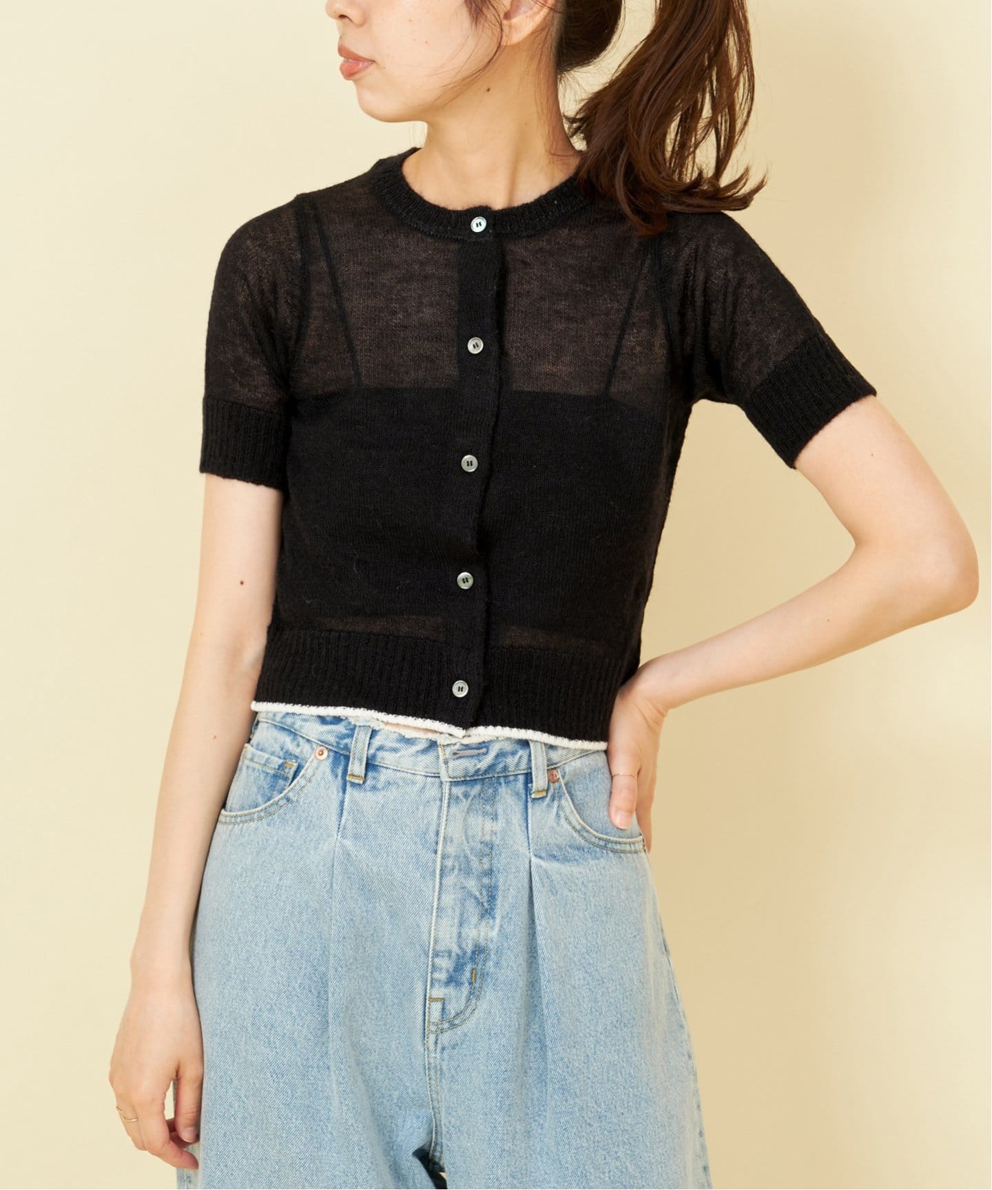 U by SPICK&SPAN ウールミックスニット ウールミックススムースニット | スピック＆スパン(Spick and