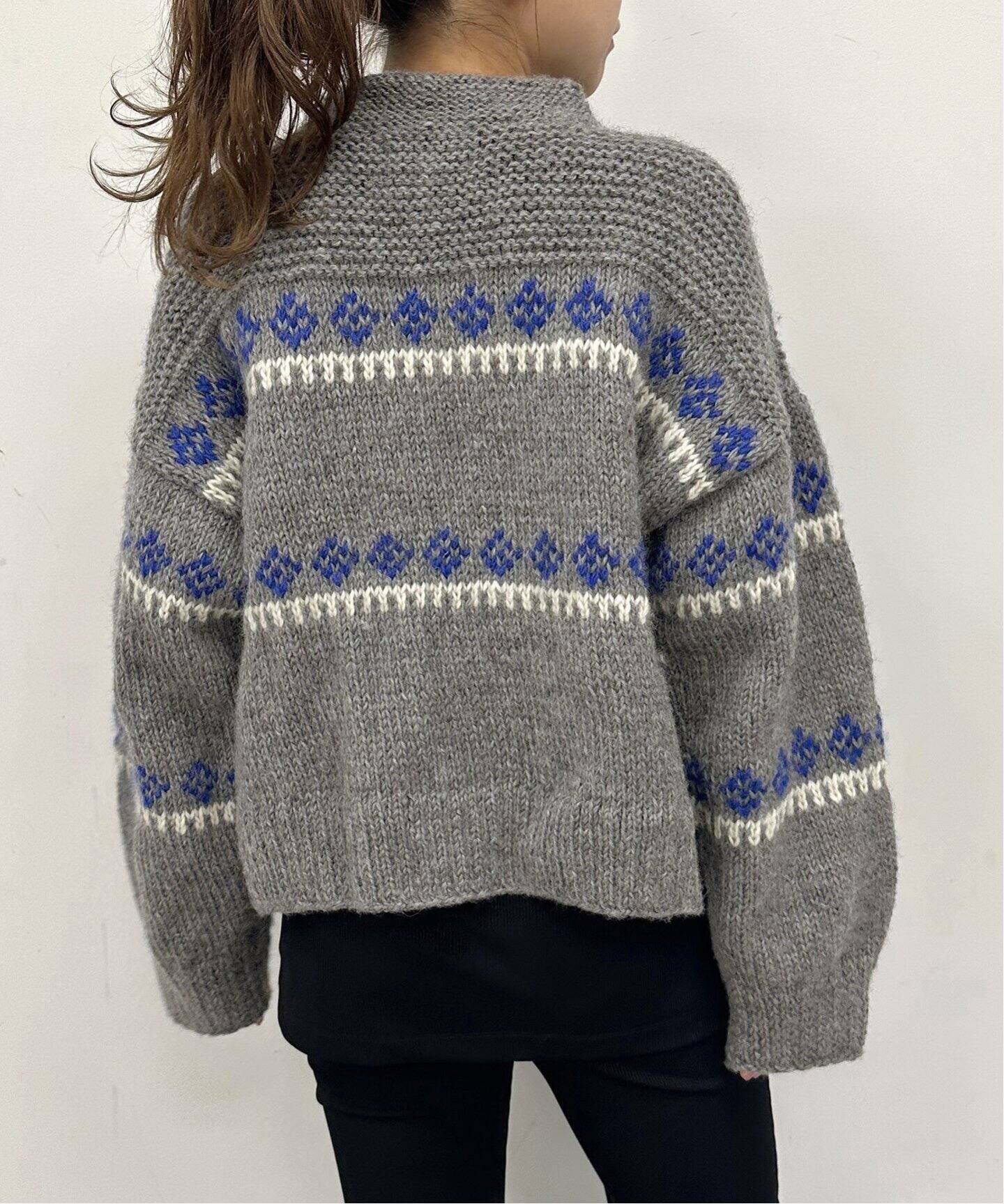 NEPAL HAND KNIT/ネパールハンドニット】別注ジャガードニットプル  