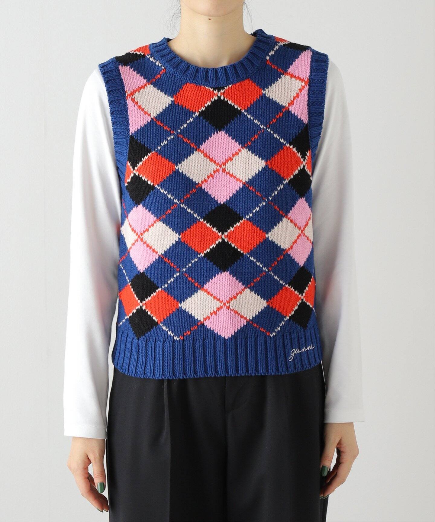 GANNI/ガニー】 Graphic Cotton Vest（ベスト）｜U by SPICK&SPAN 