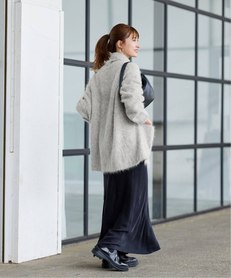 ALPACA MIX FUR ガウンカーディガン（カーディガン）｜FRAMeWORK  