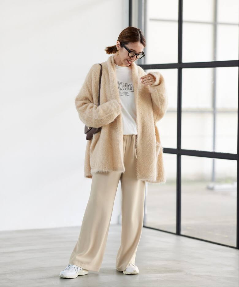 ALPACA MIX FUR ガウンカーディガン（カーディガン）｜FRAMeWORK  