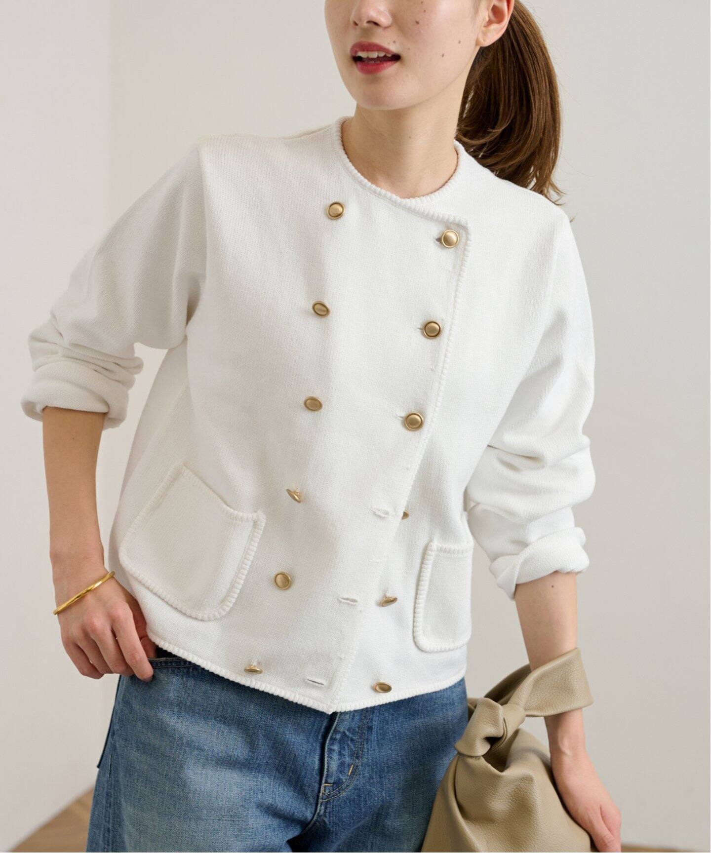 ニットWジャケット（カーディガン）｜FRAMeWORK（フレームワーク）の  