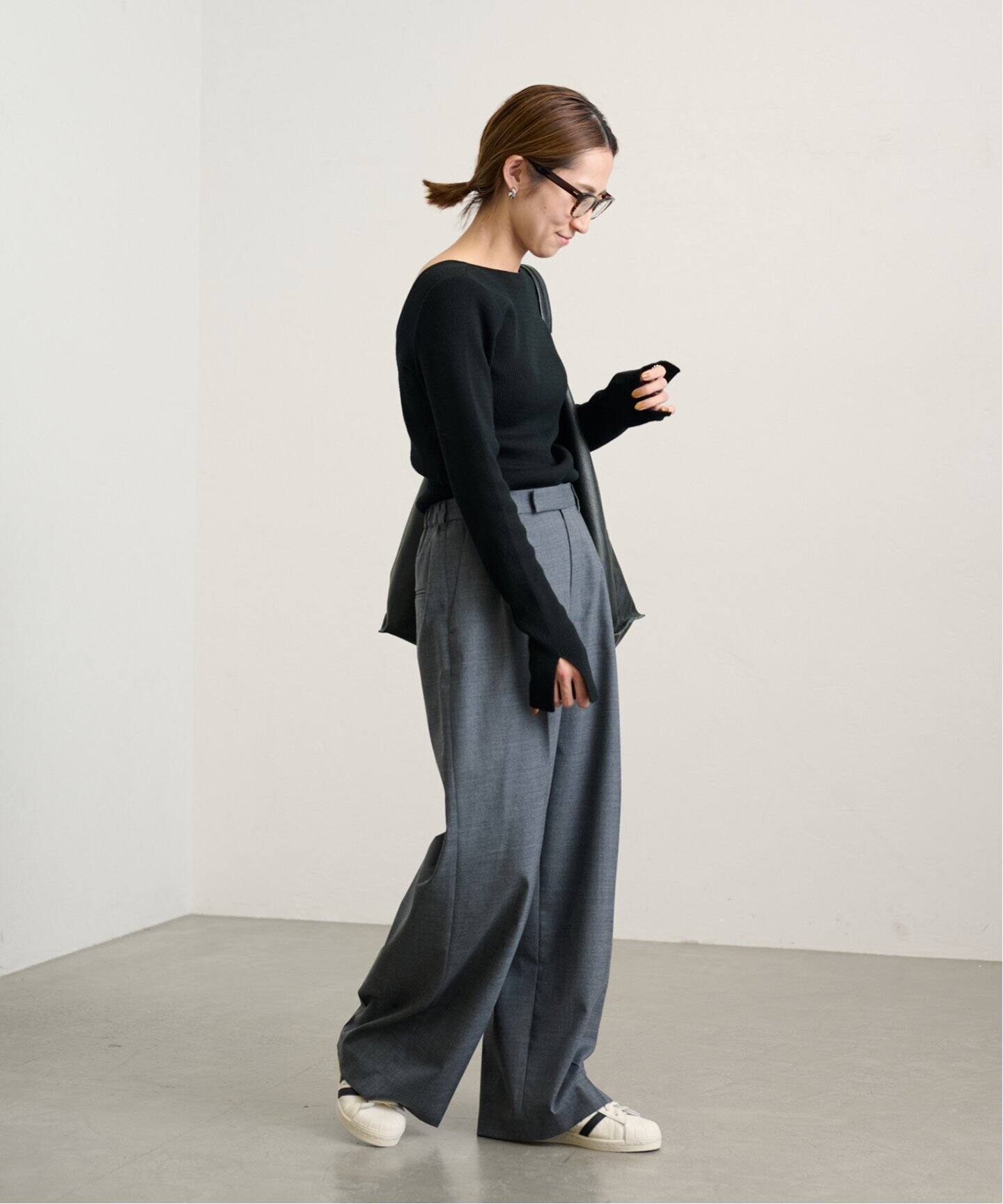 サーマルニットバックシャンプルオーバー（ニット／セーター  