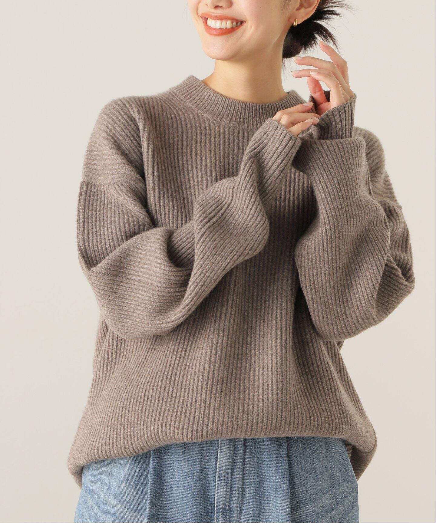 SEEALL / シーオール】OVERSIZED CREWNECK SWEATER（ニット／セーター  