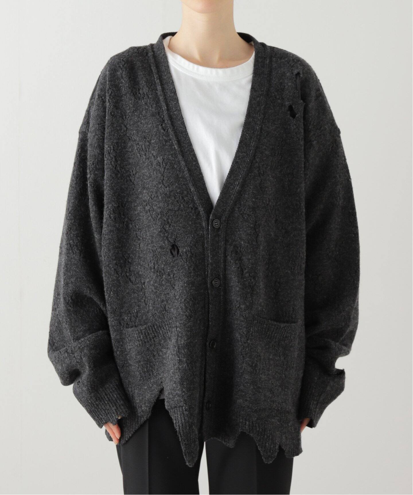 PILLINGS/ピリングス】fallen cardigan：カーディガン  