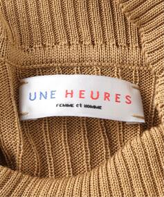 UNE HEURES/ウ へフ】別注3/4Sleeve Mock Neck：ニット（ニット 