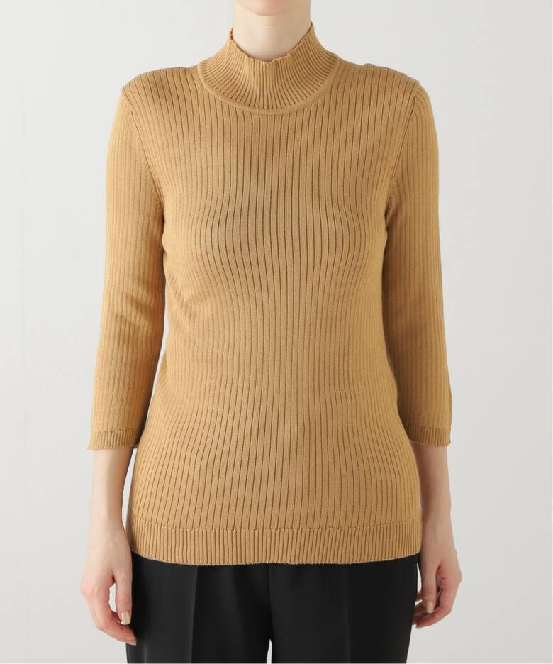 UNE HEURES/ウ へフ】別注3/4Sleeve Mock Neck：ニット（ニット 