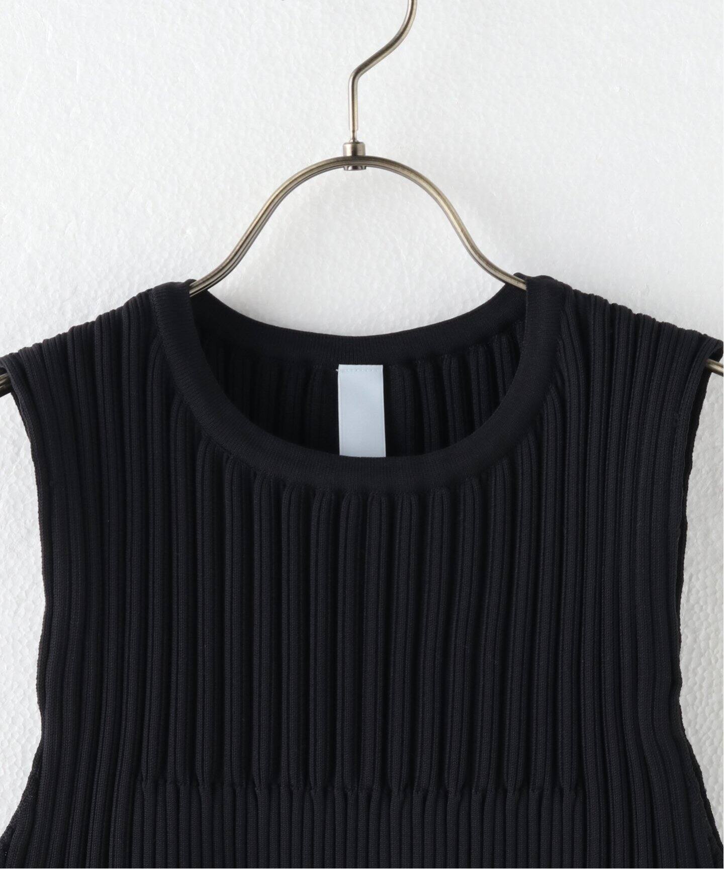 CFCL/シーエフシーエル】FULTIED SLEEVELESS TOP：ニット（ニット  
