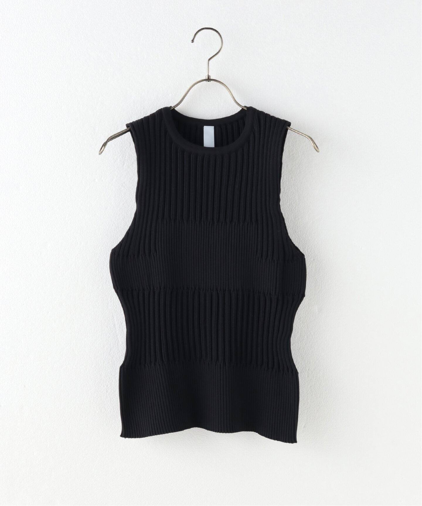CFCL/シーエフシーエル】FULTIED SLEEVELESS TOP：ニット（ニット  