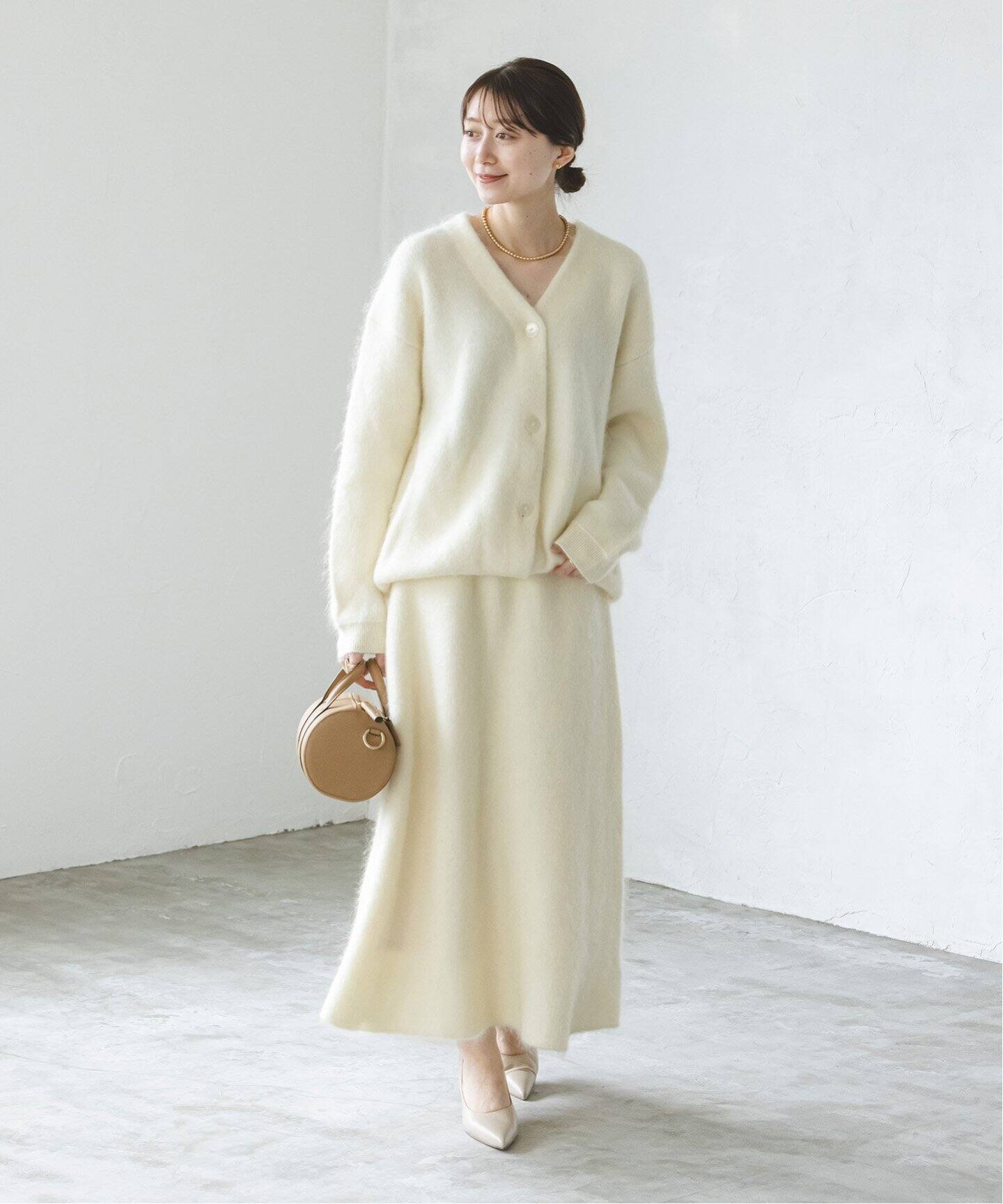 追加》モヘヤ接結ロングカーディガン（カーディガン）｜NOBLE  