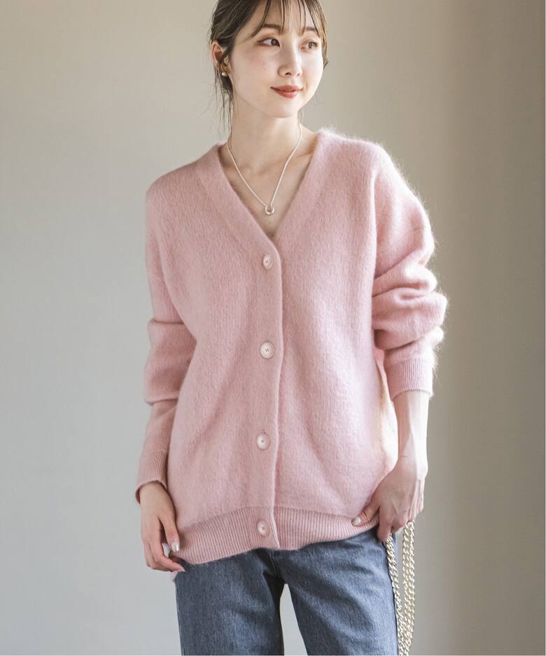 追加》モヘヤ接結ロングカーディガン（カーディガン）｜NOBLE  