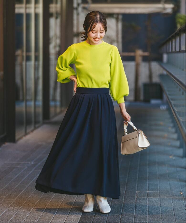 追加》バルーンスリーブロングカフスニット（ニット／セーター  