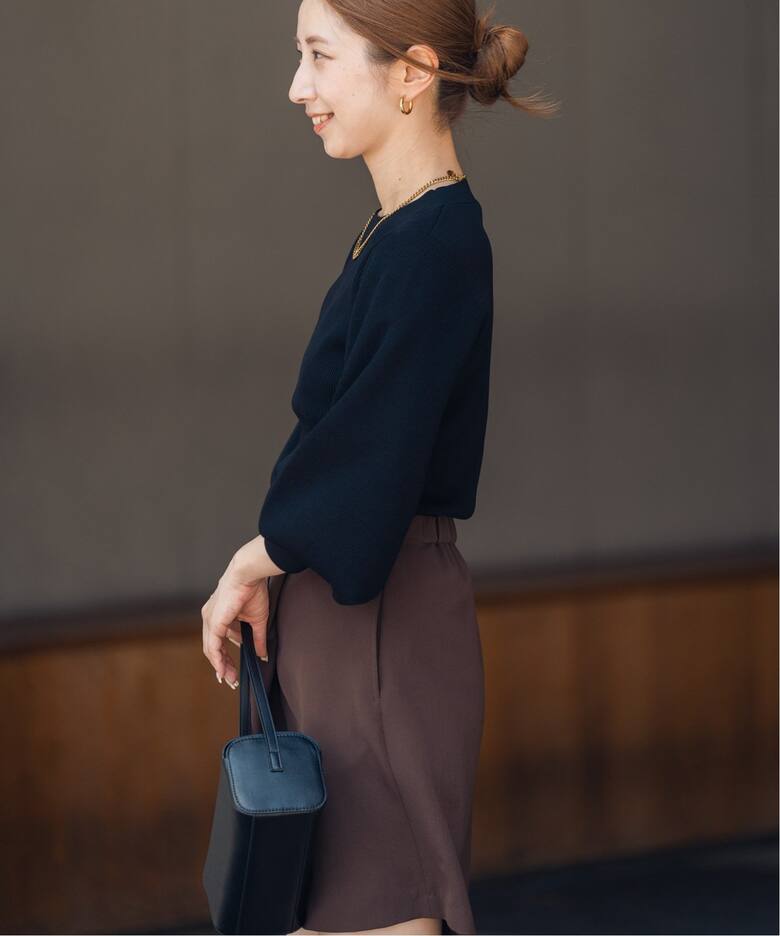 追加》バルーンスリーブロングカフスニット（ニット／セーター  