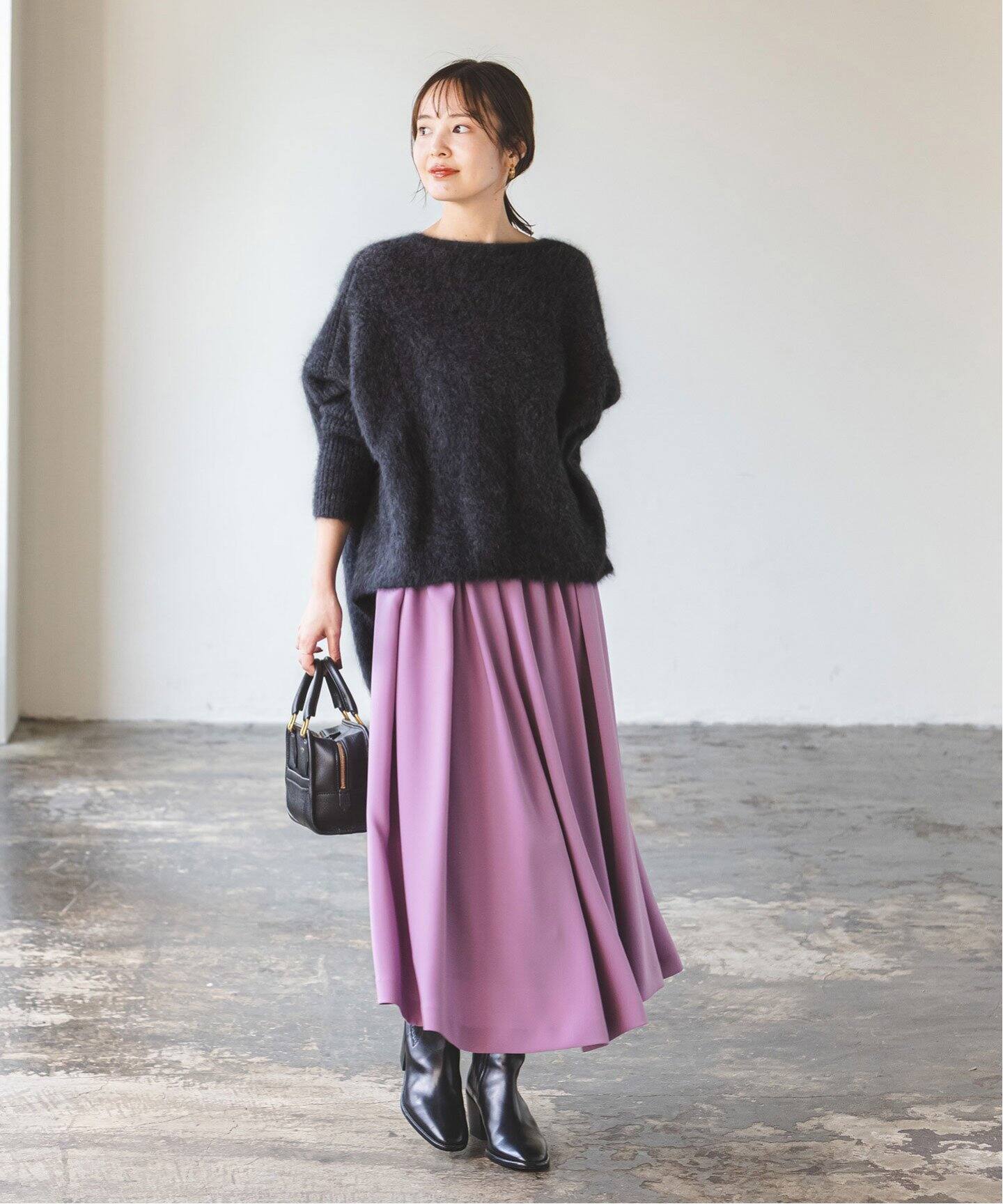 追加》ファーニットワイドプルオーバー 3（ニット／セーター）｜NOBLE  