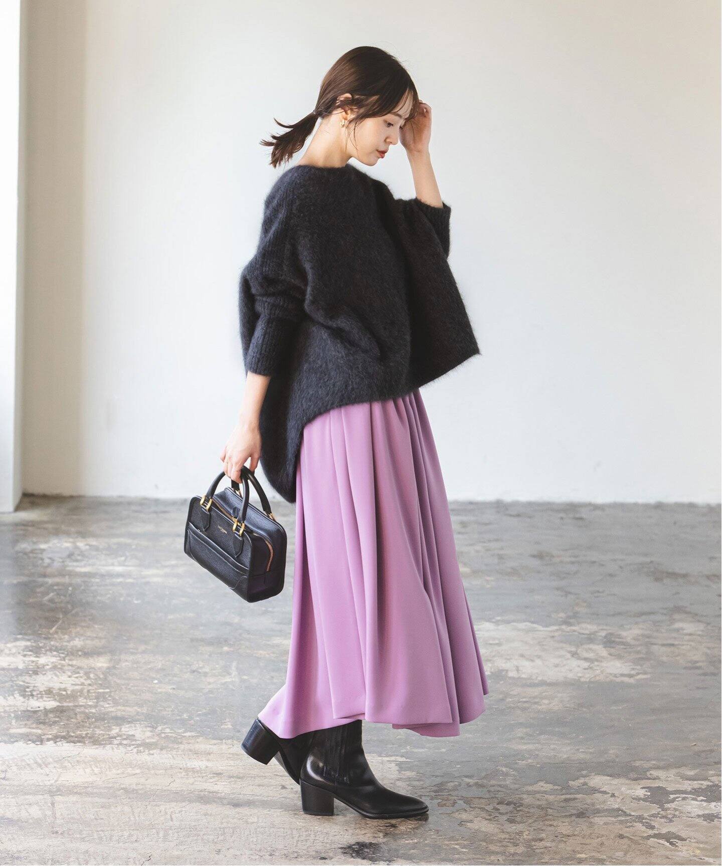 追加》ファーニットワイドプルオーバー 3（ニット／セーター）｜NOBLE  