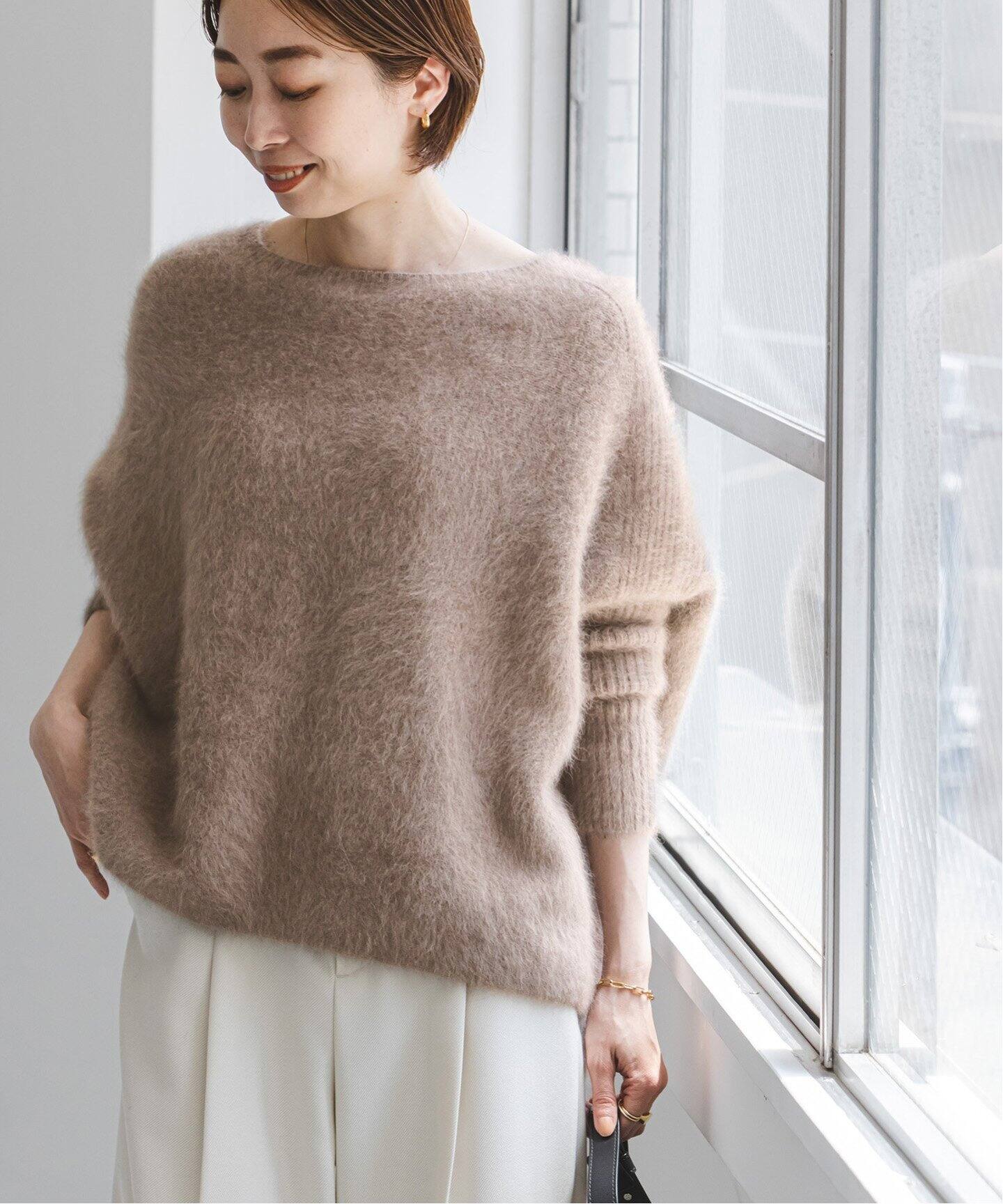 追加》ファーニットワイドプルオーバー 3（ニット／セーター）｜NOBLE  