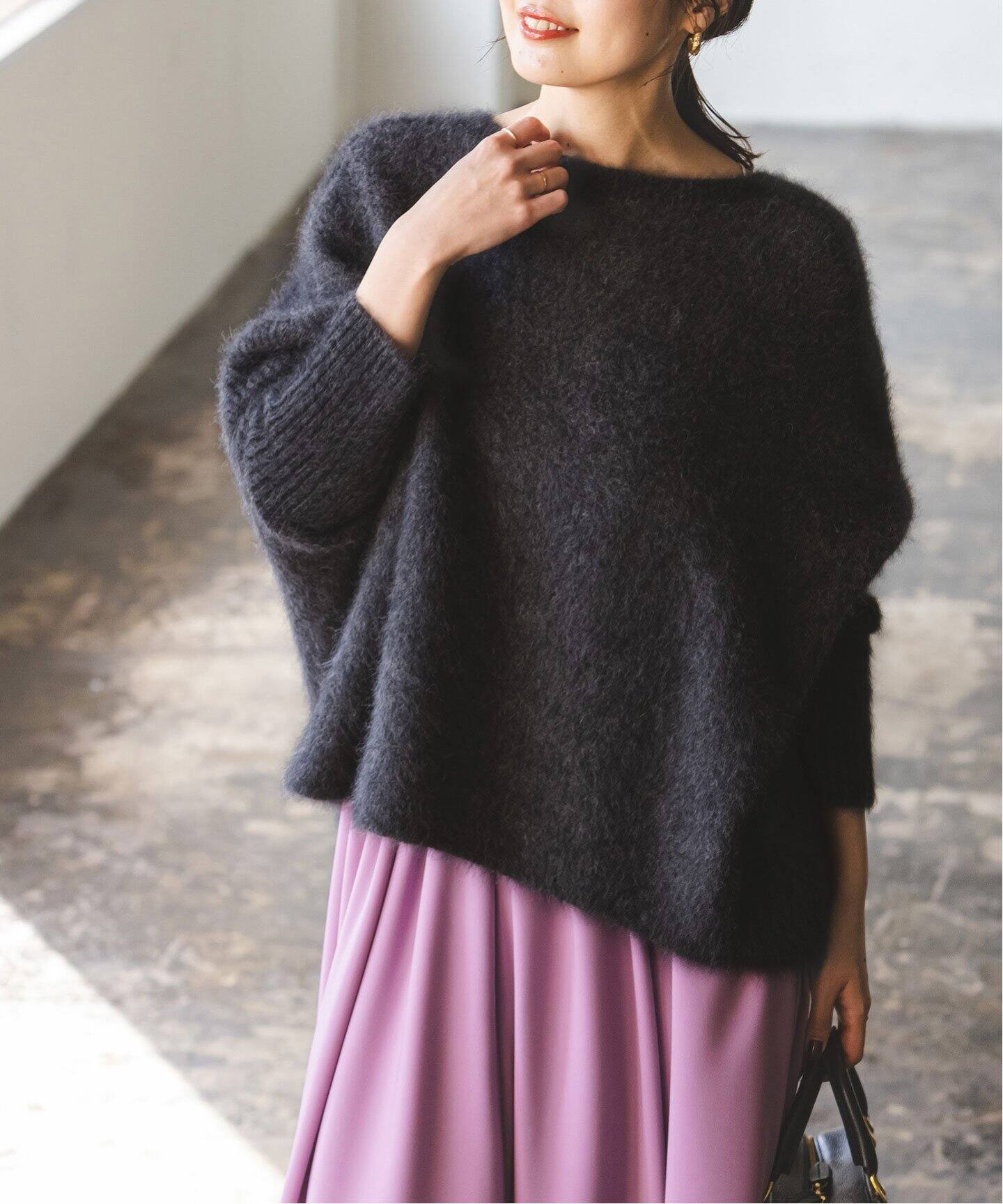 追加》ファーニットワイドプルオーバー 3（ニット／セーター）｜NOBLE  