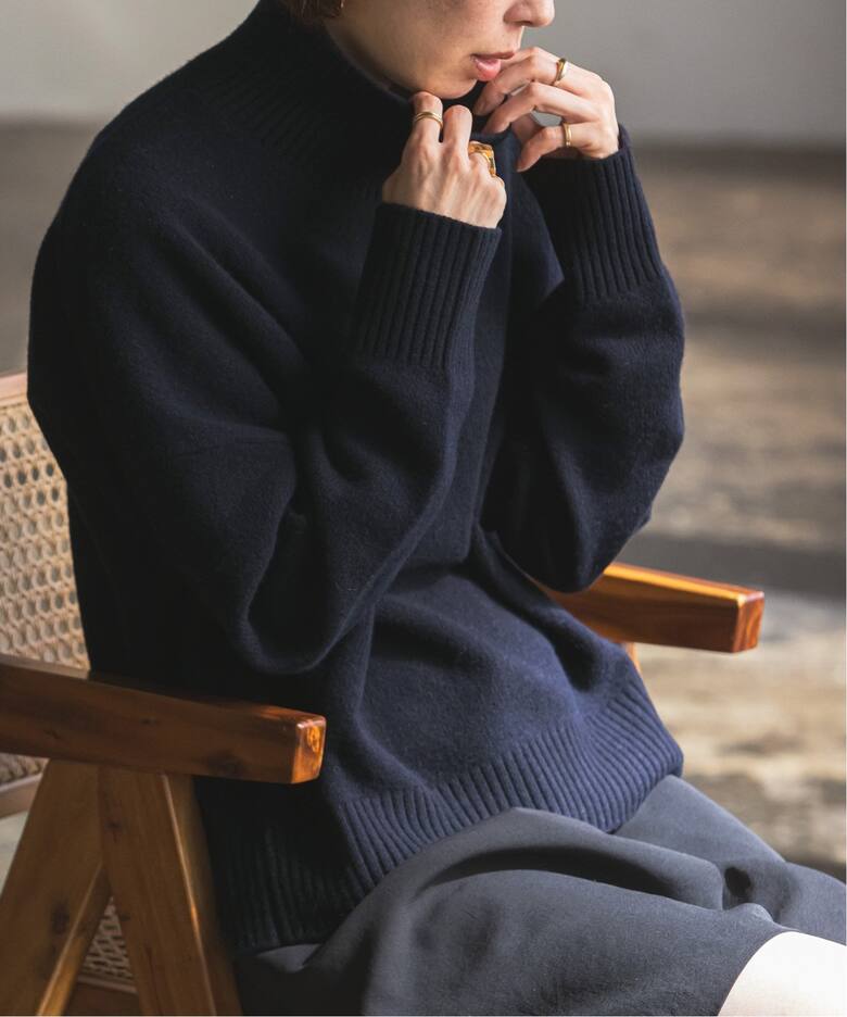 Super160sタートルネックニット（ニット／セーター）｜NOBLE（ノーブル  