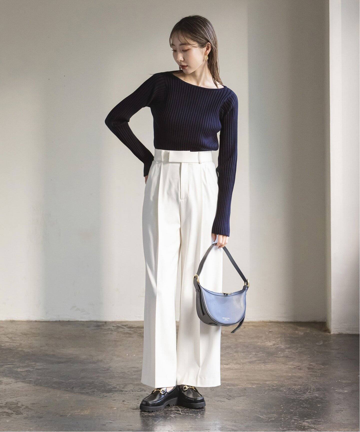 カスタムリブバックオープンニット（ニット／セーター）｜NOBLE