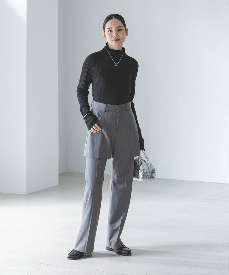 シルクカシミヤ ソフトワイドリブニット（ニット／セーター）｜NOBLE  