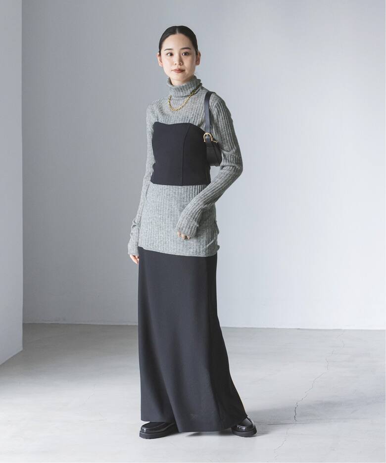 シルクカシミヤ ソフトワイドリブニット（ニット／セーター）｜NOBLE  