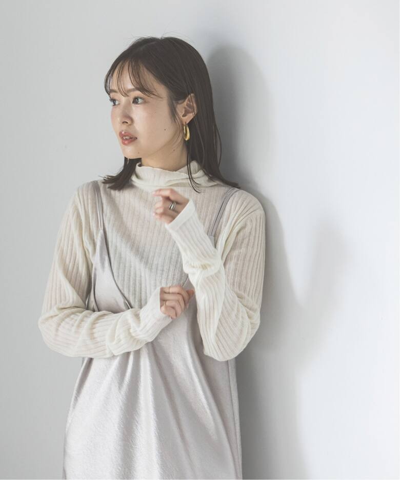 シルクカシミヤ ソフトワイドリブニット（ニット／セーター）｜NOBLE  