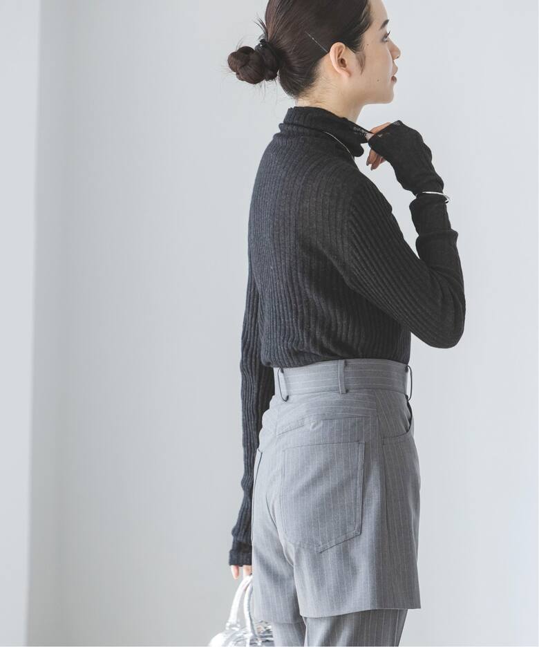 シルクカシミヤ ソフトワイドリブニット（ニット／セーター）｜NOBLE  