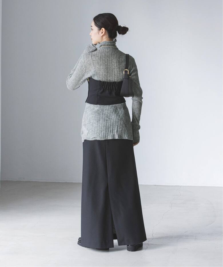 シルクカシミヤ ソフトワイドリブニット（ニット／セーター）｜NOBLE  