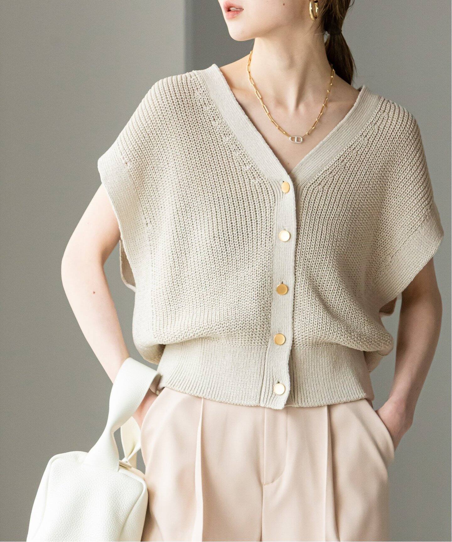 追加》Newペーパーヤーンベスト（ニット／セーター）｜NOBLE（ノーブル  