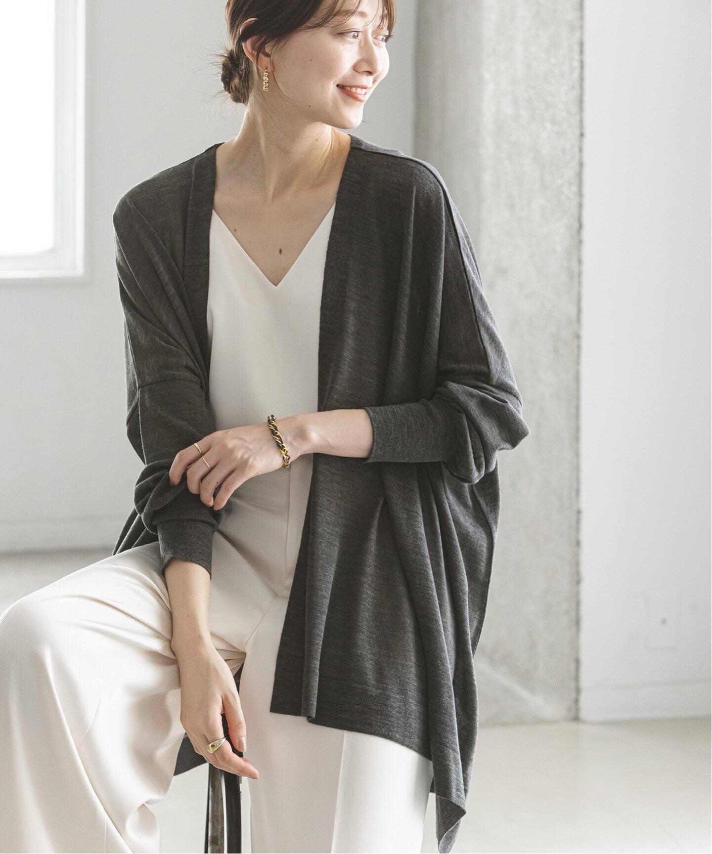 追加》シアーカーディガン（カーディガン）｜NOBLE（ノーブル）の通販  