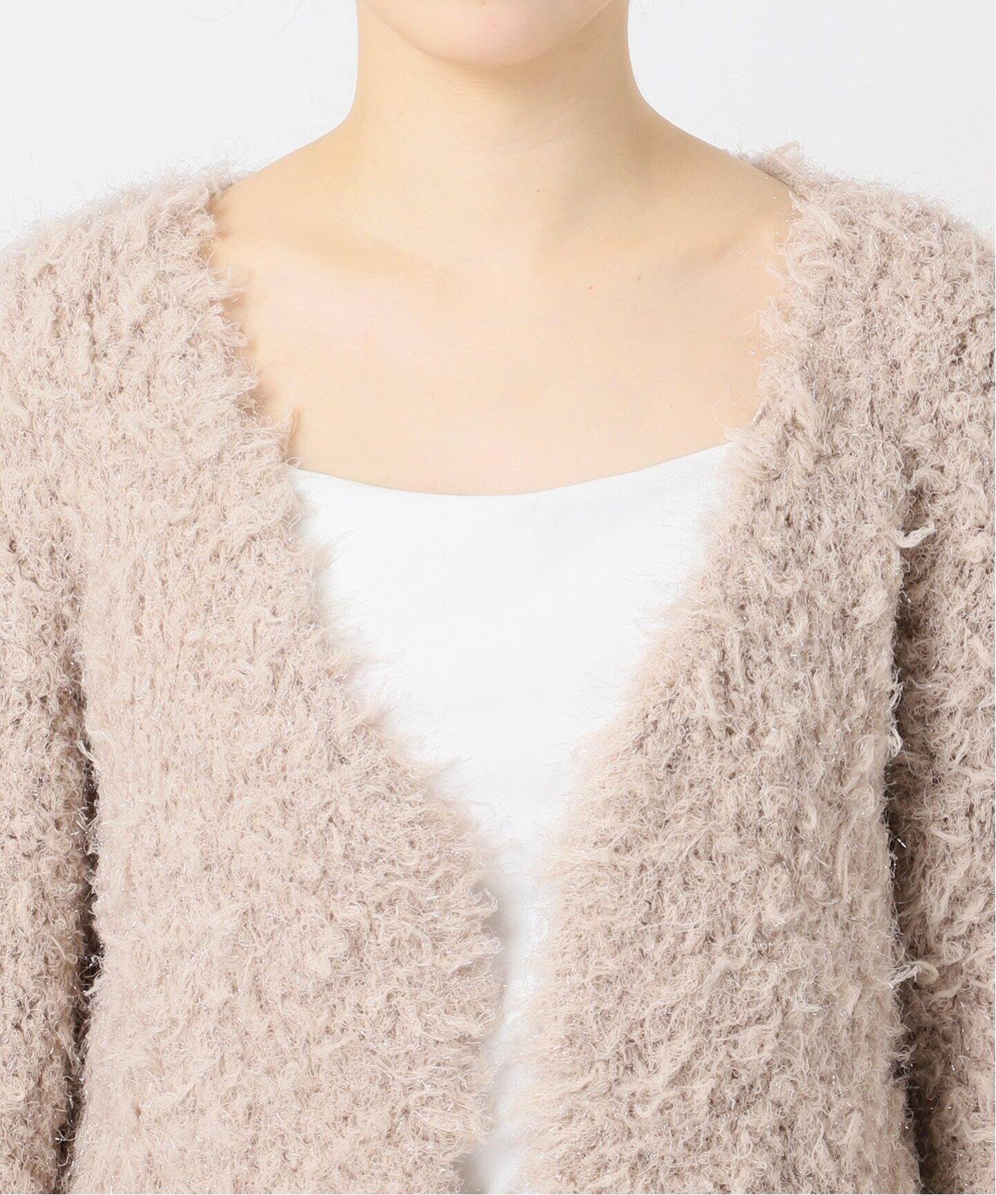 ファーラメショートカーディガン（カーディガン）｜NOBLE（ノーブル  