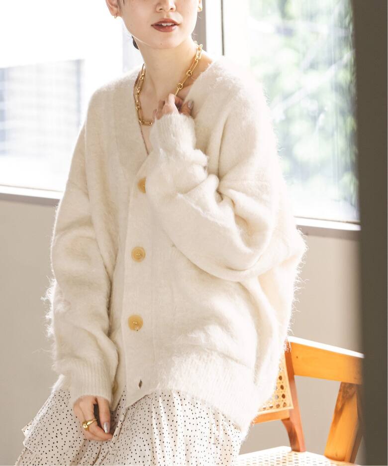 シャギーオーバーサイズカーディガン（カーディガン）｜NOBLE  
