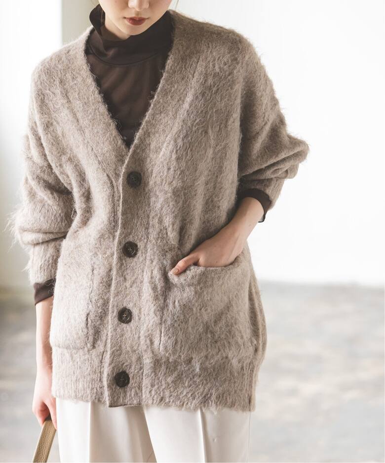 シャギーオーバーサイズカーディガン（カーディガン）｜NOBLE  
