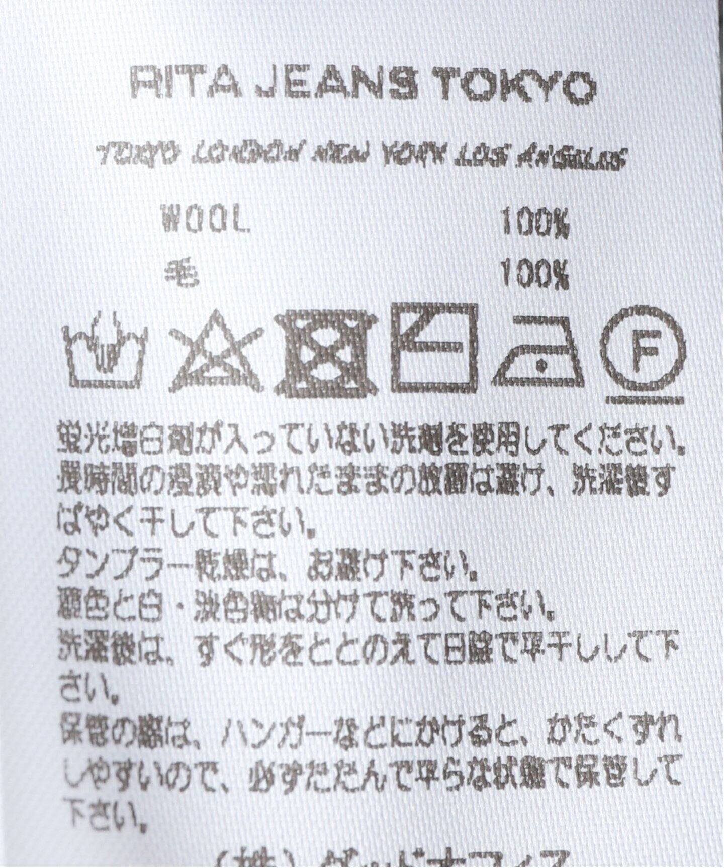 ノーブル　NOBLE 【RITA】タートルウールリブニット　ホワイト Noble - ノーブル NOBLE 【RITA】タートルウールリブニット ホワイトの