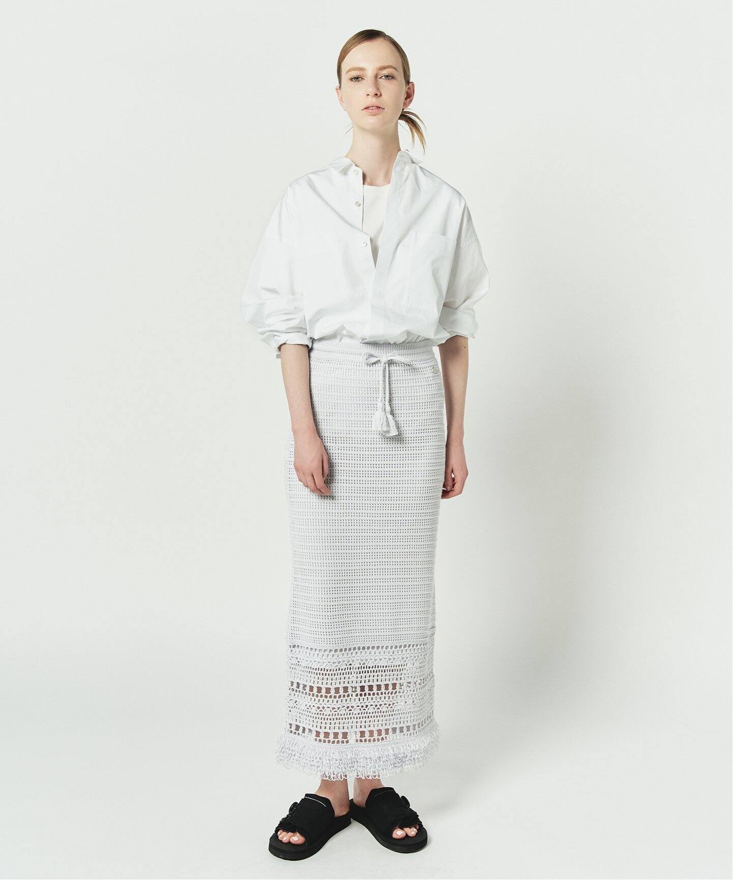 CABLES フリンジスカート（ロング・マキシ丈スカート）｜CALMER（カル  