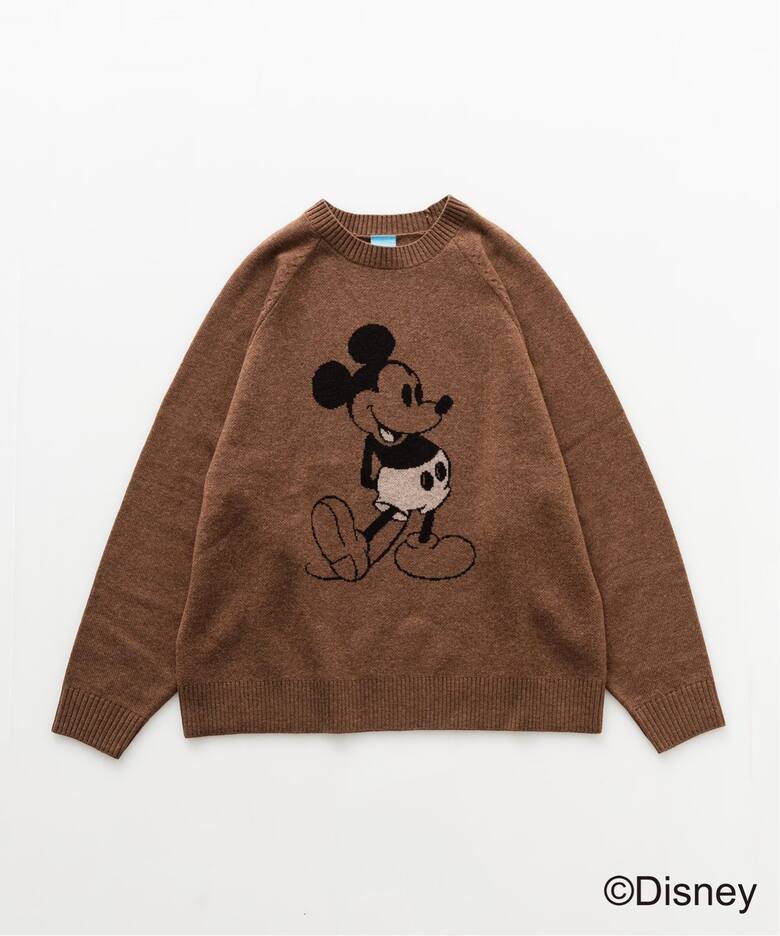 MICKEY MOUSE / カシミヤブレンド クルーネックニット（ニット 