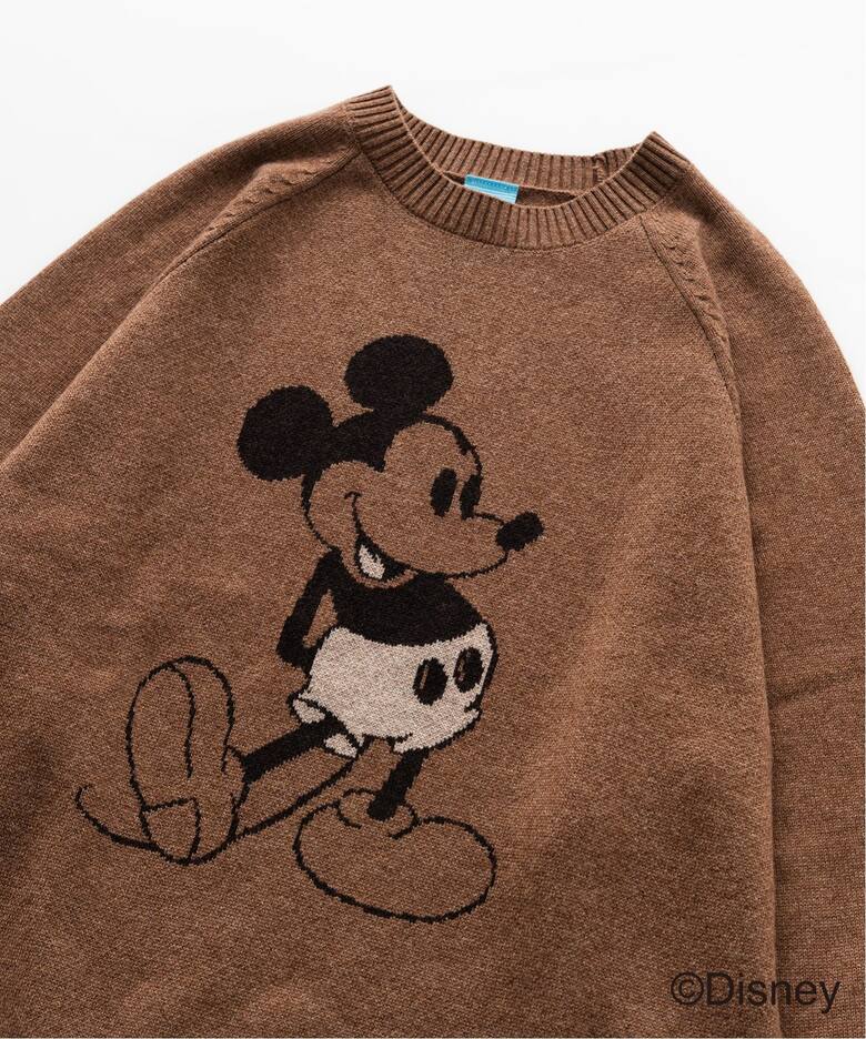 MICKEY MOUSE / カシミヤブレンド クルーネックニット（ニット 