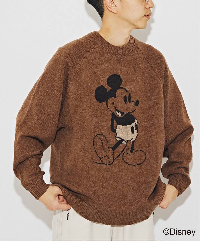 MICKEY MOUSE / カシミヤブレンド クルーネックニット（ニット 